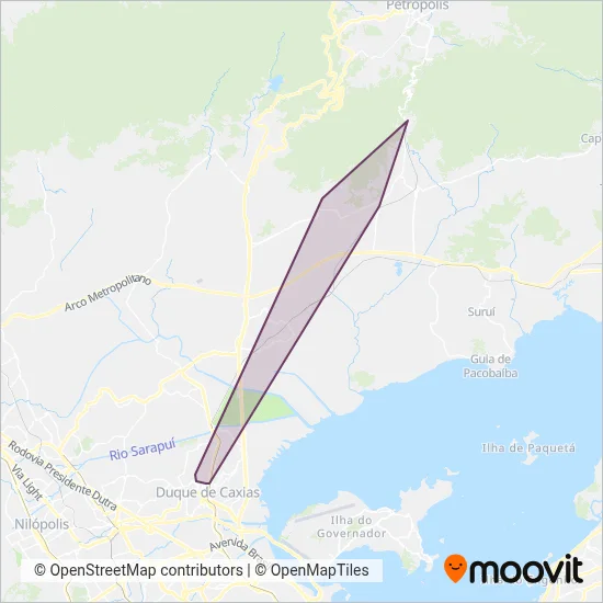 Auto Ônibus Vera Cruz coverage area map