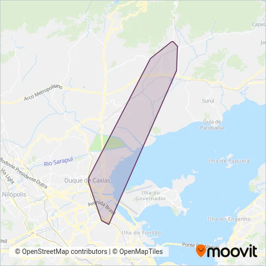 Transporte e Turismo Machado coverage area map