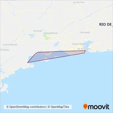 Costa Verde Transportes coverage area map
