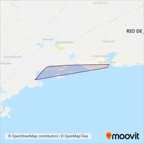 Costa Verde Transportes coverage area map