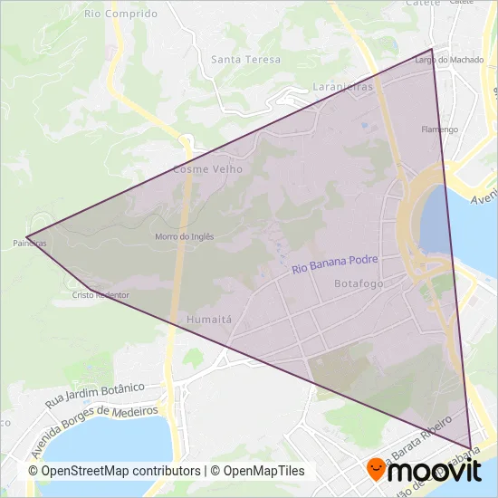Paineiras Corcovado coverage area map