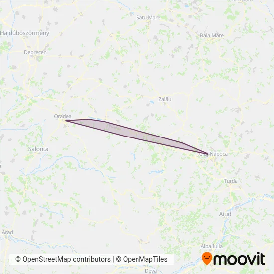 CFR Călători (Bus) coverage area map