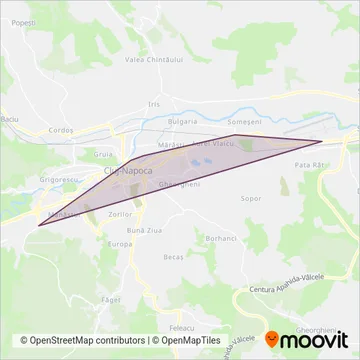 Zonă acoperire CTP Cluj (Telecabină)