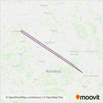 Transferoviar Calatori coverage area map