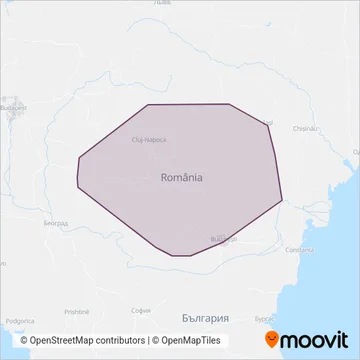CFR Călători coverage area map