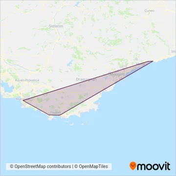 SNCF VOYAGEURS coverage area map