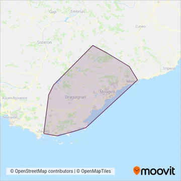 ZOU ! Proximité coverage area map