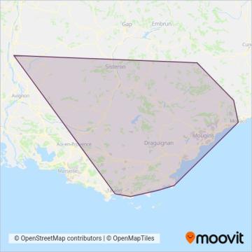 ZOU ! Scolaire coverage area map