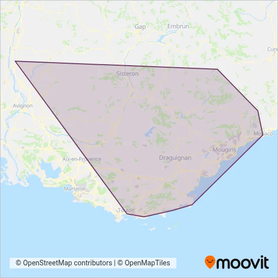 Carte de la zone de couverture de ZOU ! Scolaire