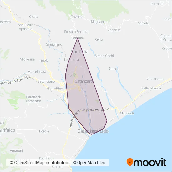 Area coperta dal servizio di AMC