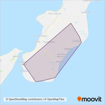 Mediterraneabus S.P.A. coverage area map