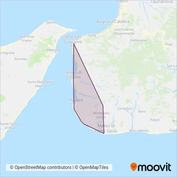 Autolinee Tripodi Cavalier Domenico S.R.L. coverage area map