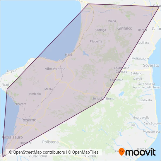 Area coperta dal servizio di G.B.V. S.R.L.