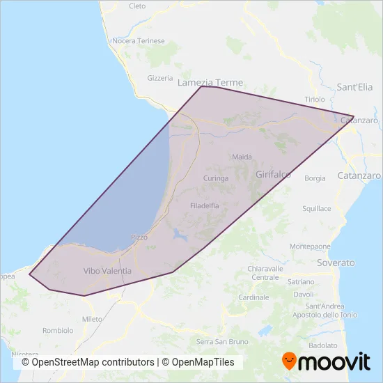 Area coperta dal servizio di Genco Carmela & Figli S.R.L.