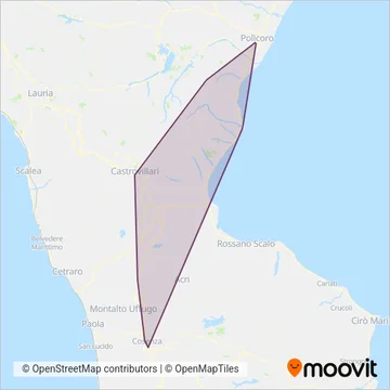 Servizi Automobilistici Jonici (S.A.J.) S.R.L. coverage area map
