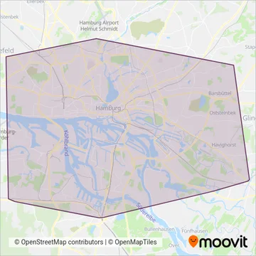 SchnellBusse coverage area map