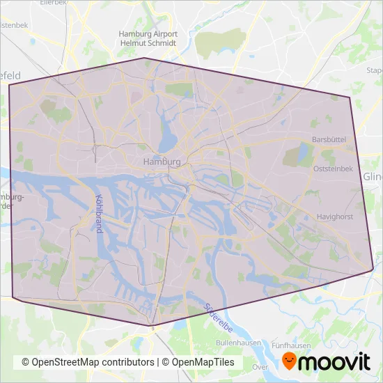 SchnellBusse coverage area map
