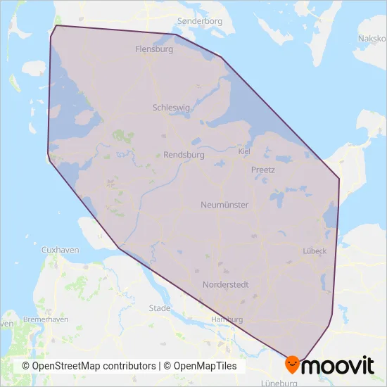 Autokraft Kiel GmbH Verbundsgebiet