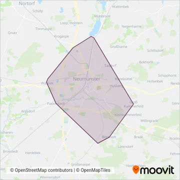 Схема покрытия компании SWN Stadtwerke Neumünster GmbH