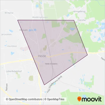 Vineta Autobus GmbH coverage area map