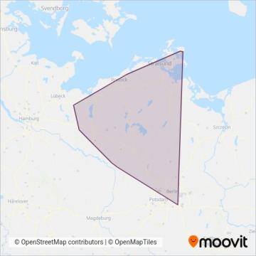 Схема покрытия компании Ostdeutsche Eisenbahn GmbH (Поезд)