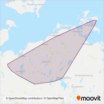 Схема покрытия компании Ostdeutsche Eisenbahn GmbH (Поезд)
