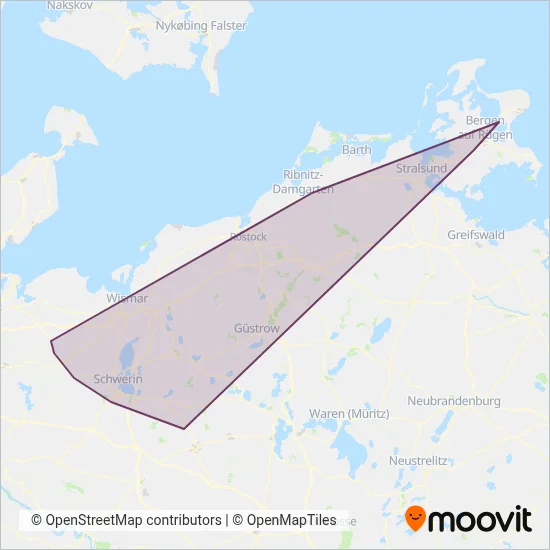 Ostdeutsche Eisenbahn GmbH (Bus) coverage area map