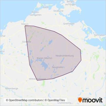 Схема покрытия компании Mecklenburg Vorpommersche VG