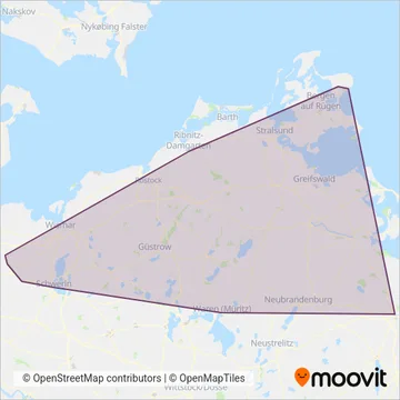 ODEG Ostdeutsche Eisenbahn GmbH coverage area map