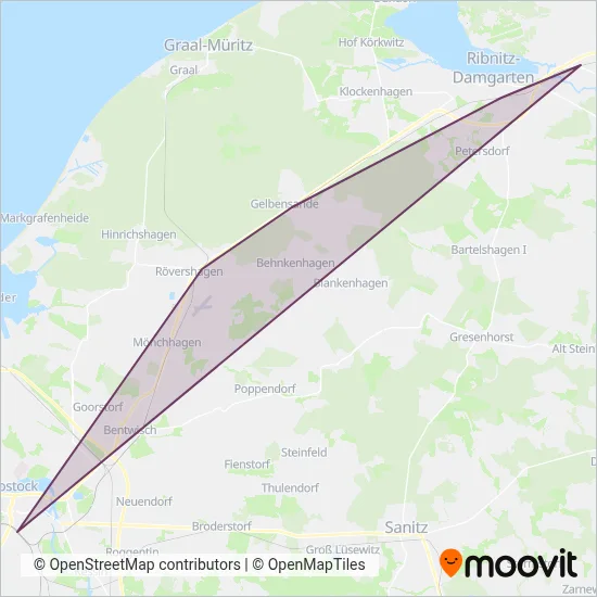 ODEG Ostdeutsche Eisenbahn GmbH coverage area map