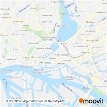 Схема покрытия компании Norddeutsche Eisenbahn Gesellschaft (Автобус)