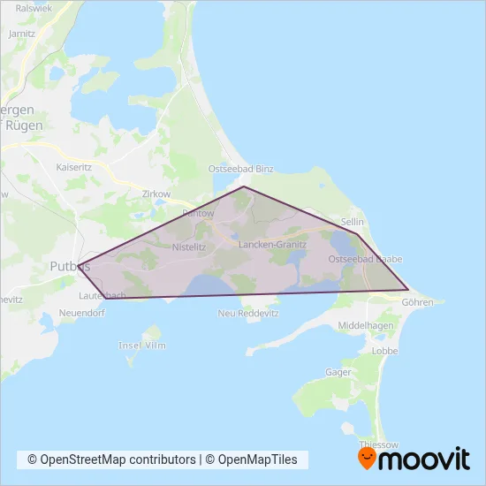 Pressnitztalbahn coverage area map