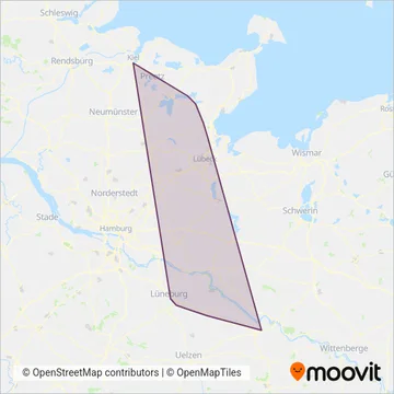 erixx (Bus) coverage area map