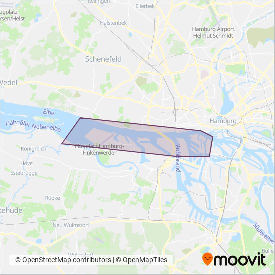 HADAG-Z coverage area map