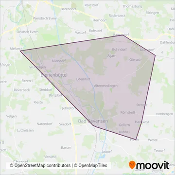 Regionalbus Braunschweig GmbH coverage area map