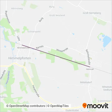 Regionalverkehre Start Deutschland GmbH Unterelbe coverage area map