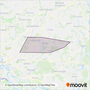 Схема покрытия компании VGS (Автобус)