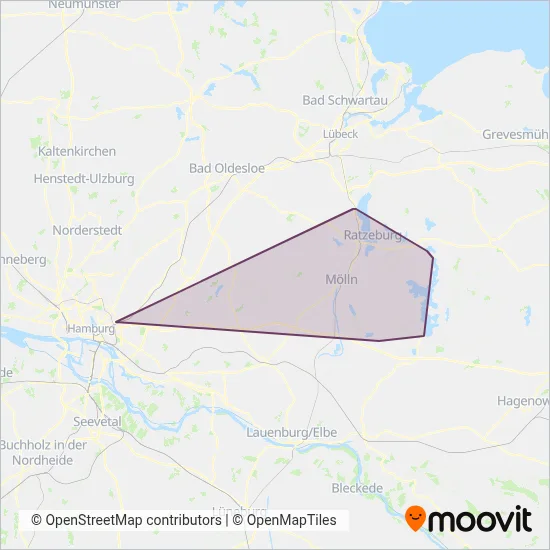 Ratzeburg-Möllner Verkehrsbetriebe GmbH coverage area map