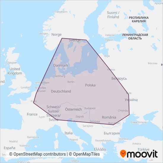 FlixBus-de coverage area map