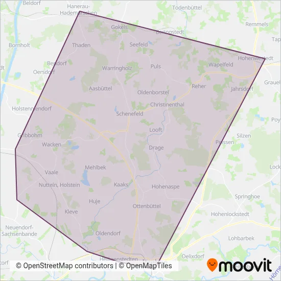 Rathje coverage area map
