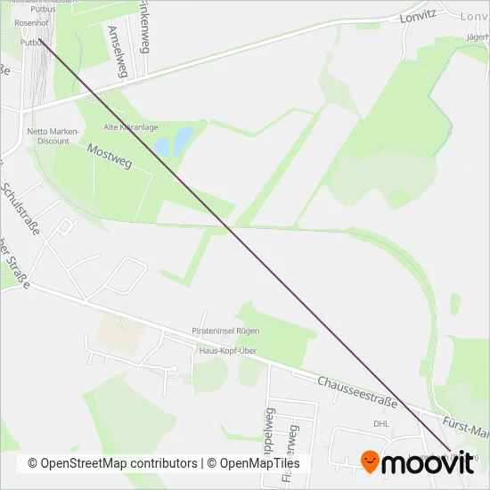 Pressnitztalbahn (Bus) coverage area map