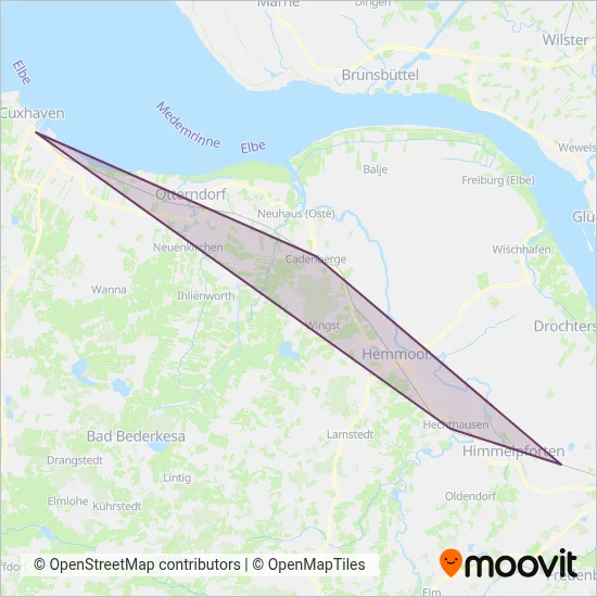 Regionalverkehre Start Deutschland GmbH (Bus) coverage area map