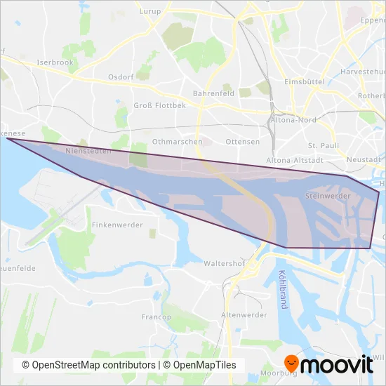 HADAG-ZVU coverage area map
