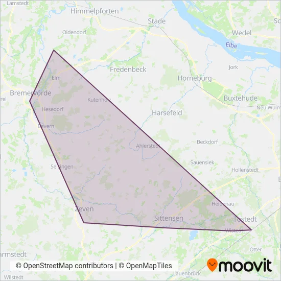 EVB-Ma coverage area map