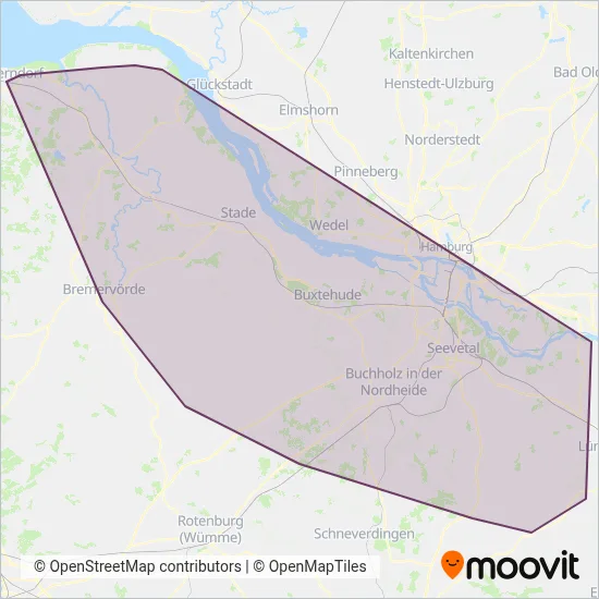 KVG_HVV coverage area map