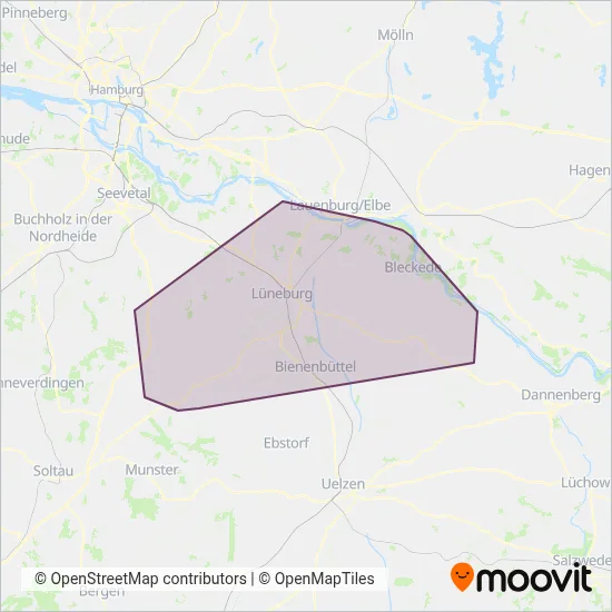 MOIN Mobilitätsinfrastruktur und -betriebs GmbH Landkreis Lü coverage area map