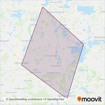 VKP (Bus) coverage area map