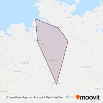 Схема покрытия компании Metronom