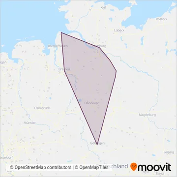 Metronom coverage area map