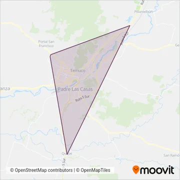 Taxibuses Numero Seis S.A. coverage area map